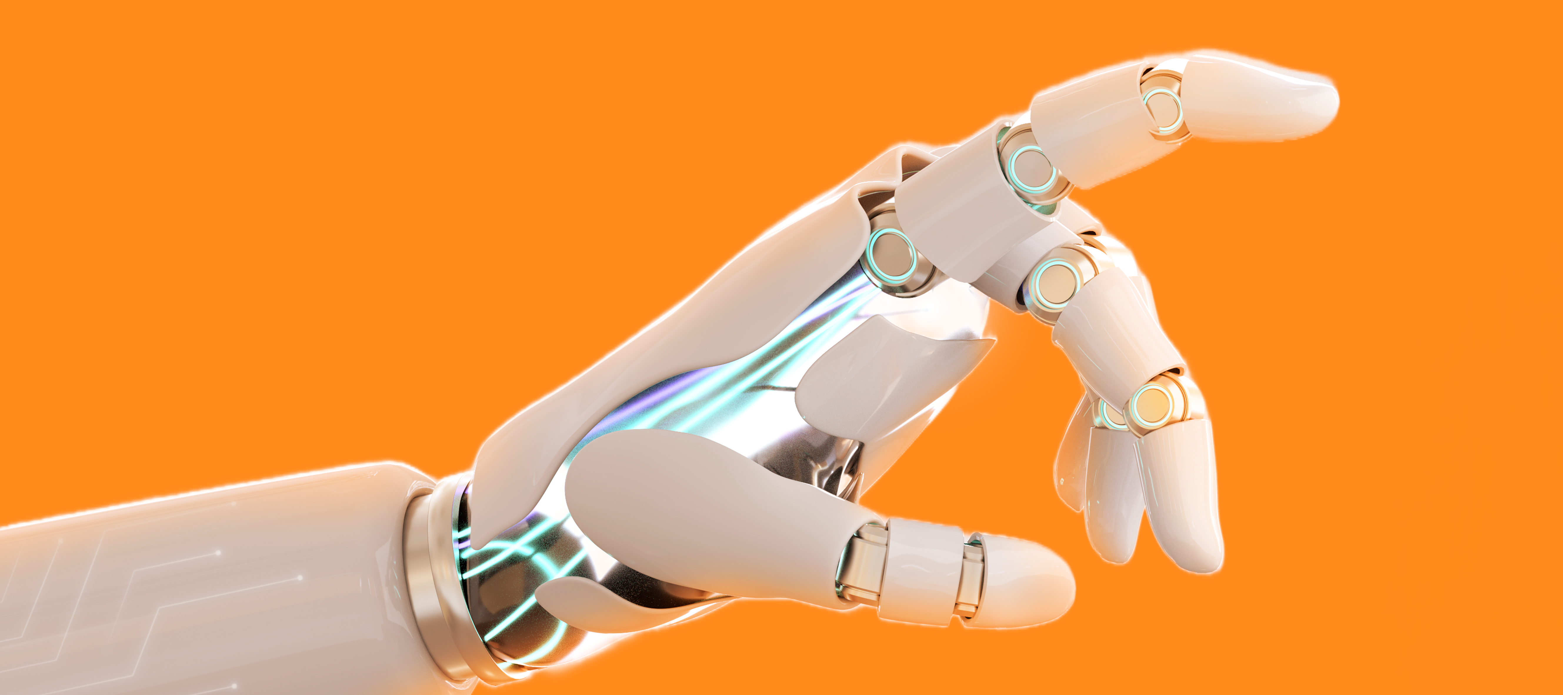 Robot der maler på et filmlærred